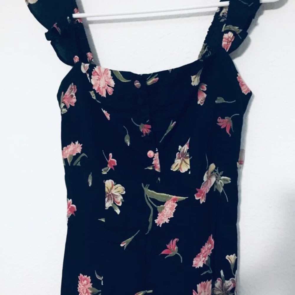 Flynn Skye Black Floral Boho Women's Maxi Dress